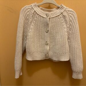 Cat & Jack Cream Button-Up Cardigan